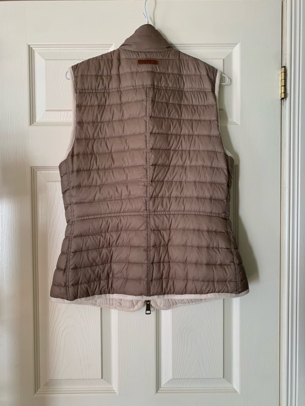 Burberry Brit | Reversible Wool Cable Knit Down Filled Puffer Vest - Medium - Picture 5 of 13